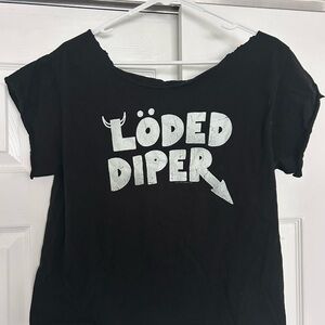 Loaded Diaper cropped T shirt